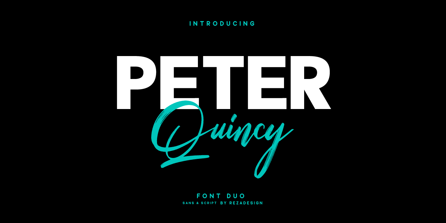 Ejemplo de fuente Peter Quincy #1